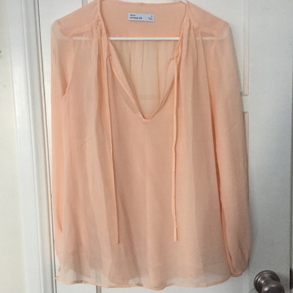 Grana silk boho blouse